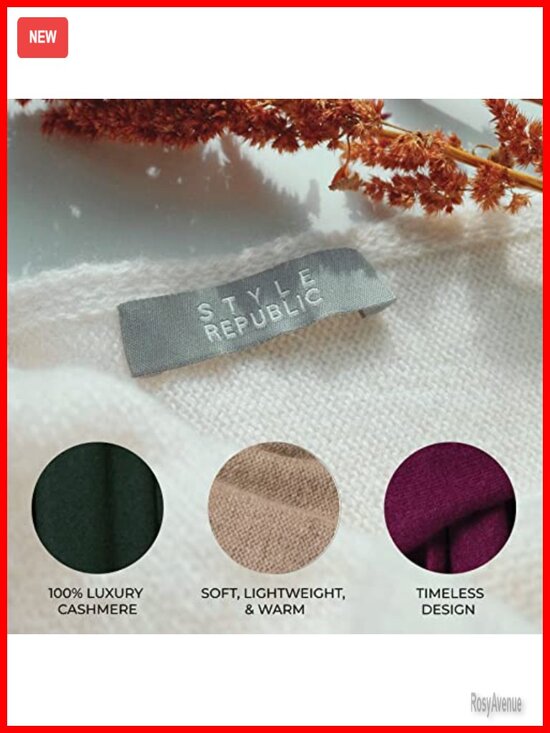 Ribbed Beanie, 100% Cashmere, Soft & Stretchy Winter Hat main image 5